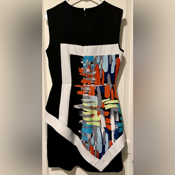 BCBGMaxAzria Sleeveless Alessandra Asymmetrical Handkerchief Peplum Mini Dress - Picture 2 of 10